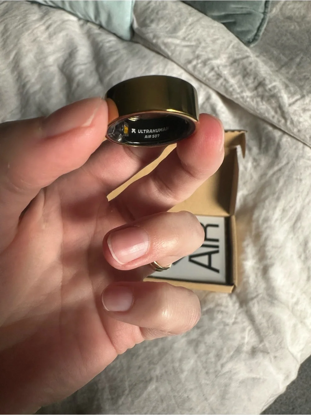 New Ultrahuman Ring AIR in Gold Size 7